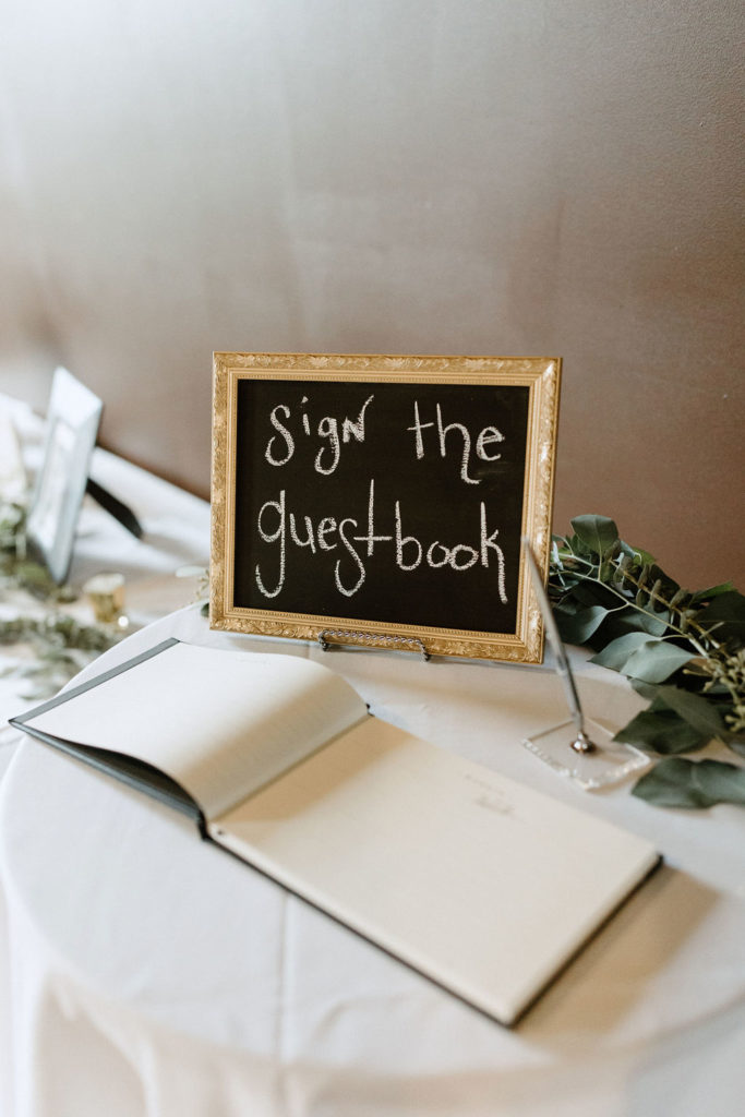 sign the guest book sign