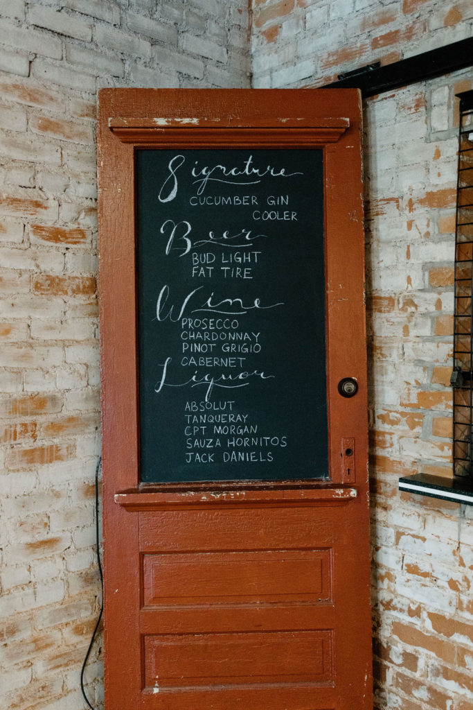 Wedding bar drink sign