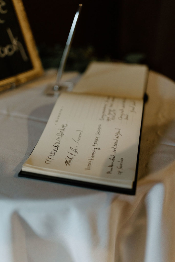 Wedding guest book