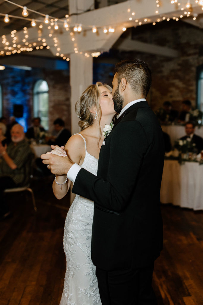 bride and grooms first dance