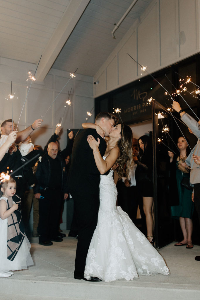 Unique sparklers exit wedding ideas