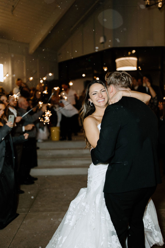 Unique sparklers exit wedding ideas