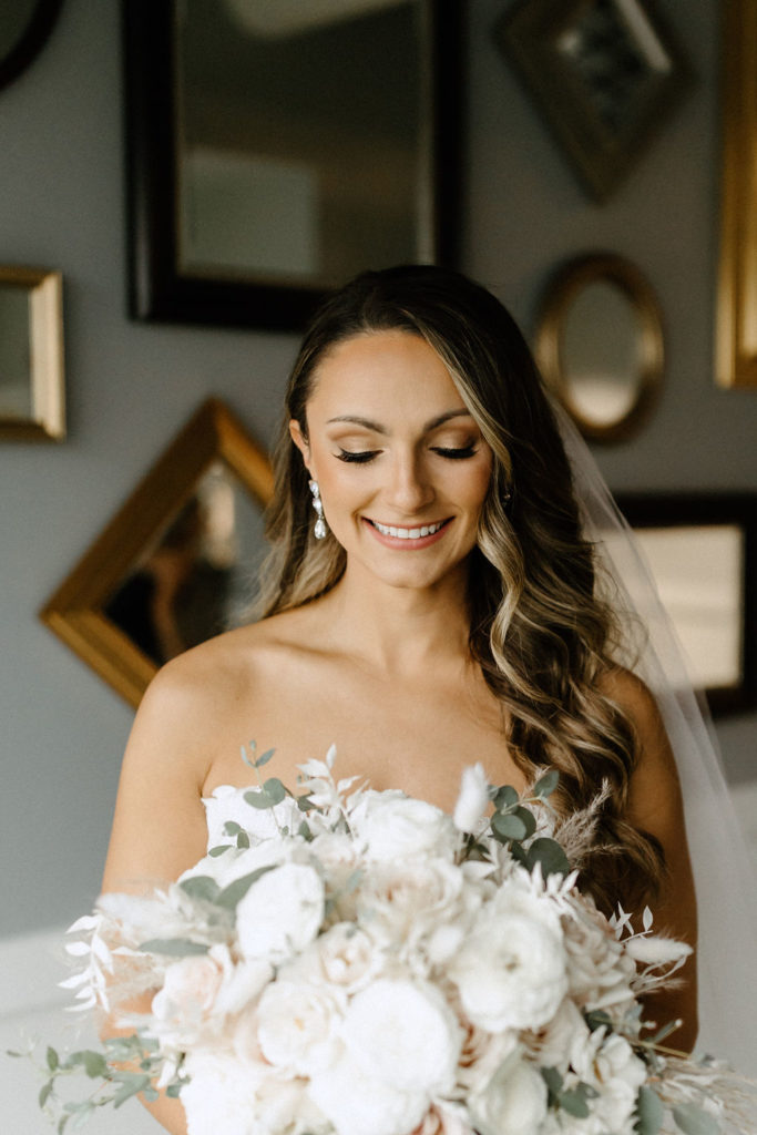 bride before wedding in indiana