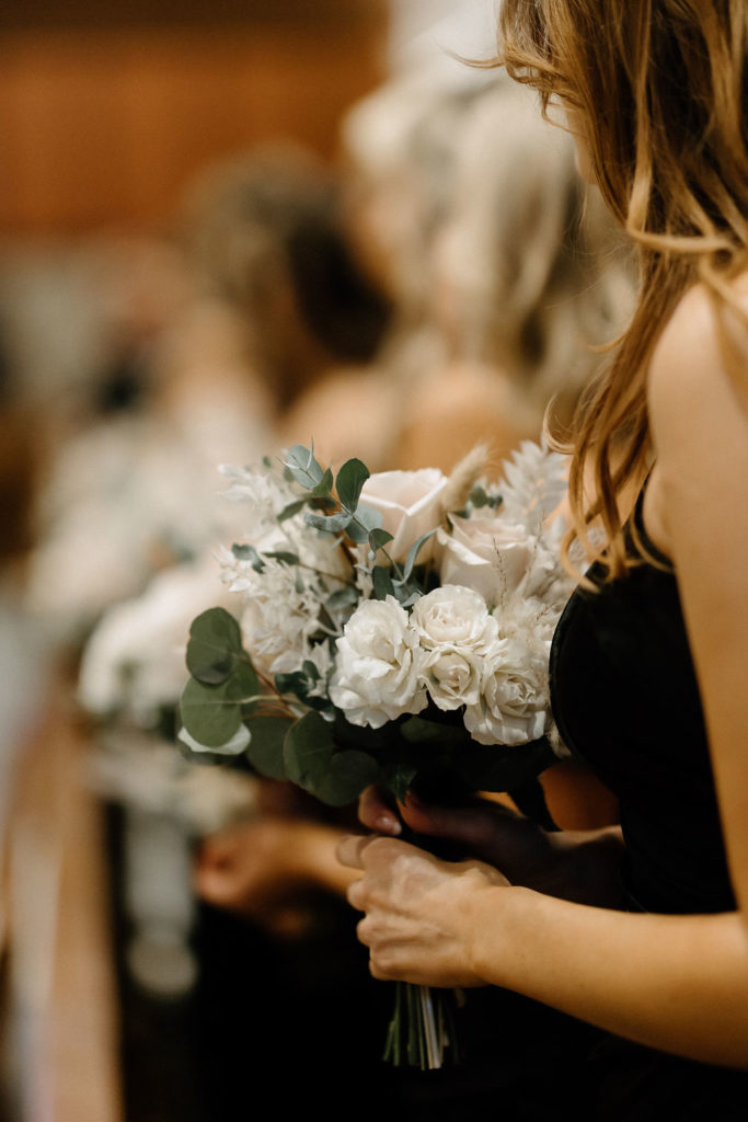 bridesmaid and wedding flowers