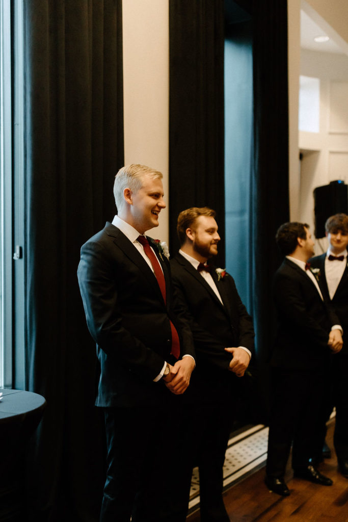 Wedding ceremony at The Hobson in Kokomo