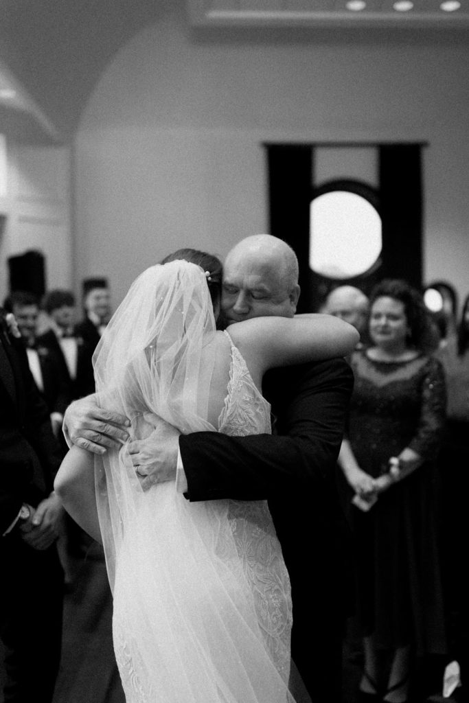 Wedding ceremony at The Hobson in Kokomo