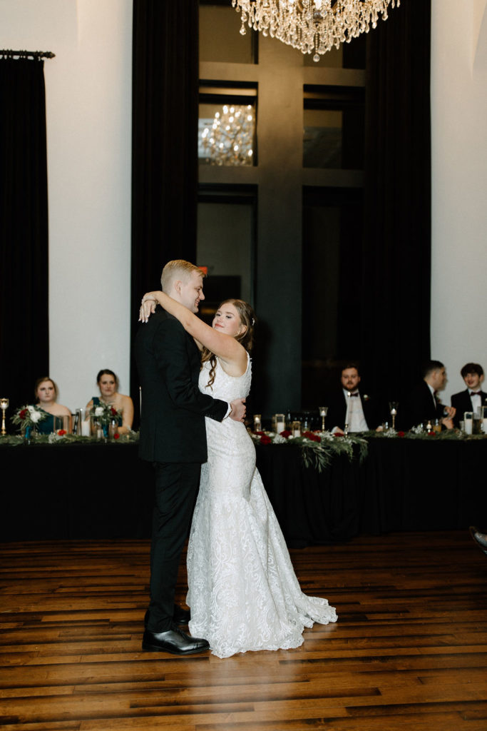 Bride and grooms first dance