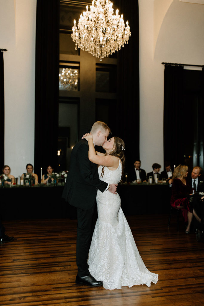 Bride and grooms first dance