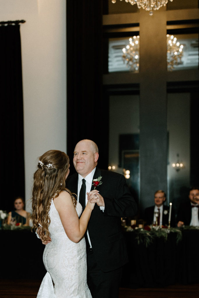 Bride dancing with her father