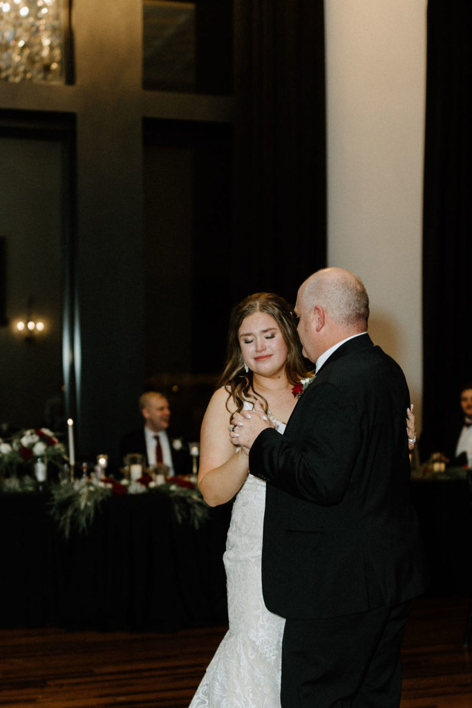 Bride dancing with her father