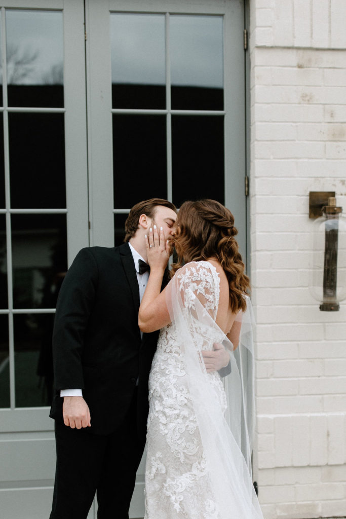 Bride and groom portraits at Ritz Charles Garden Pavilion wedding venue in Carmel, Indiana