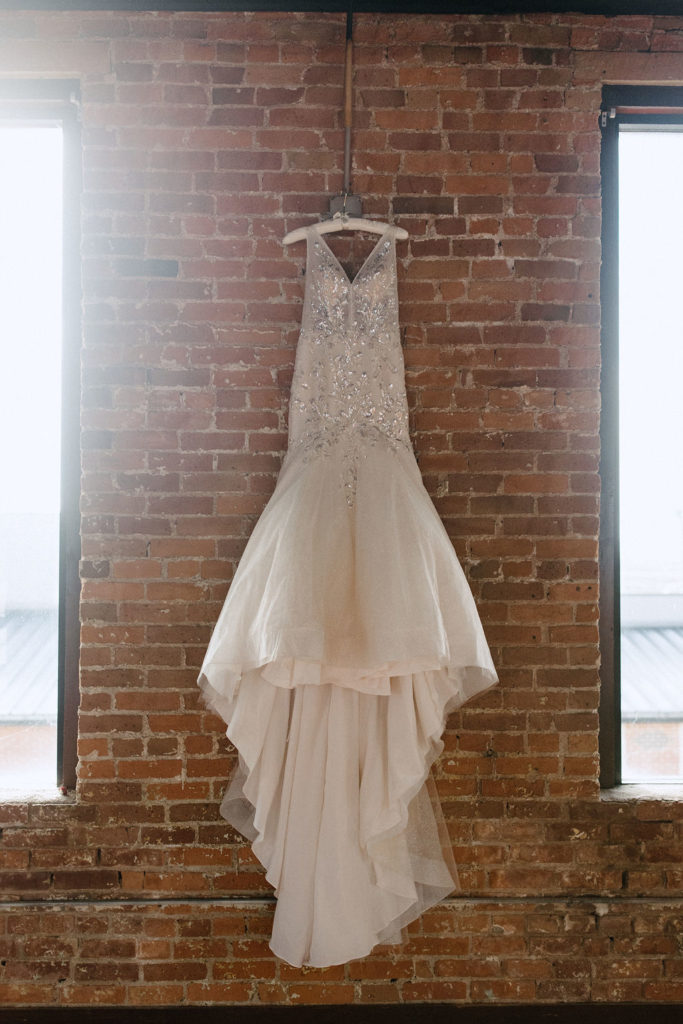 Wedding dress by Indianapolis wedding photographer Brianna Dutcher