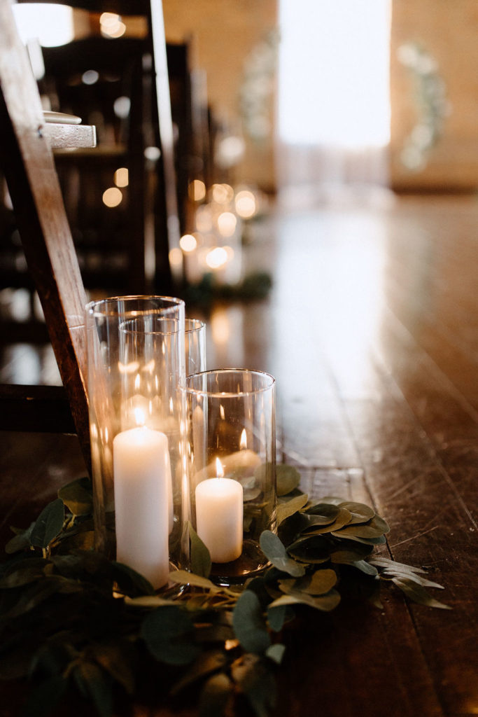 Wedding ceremony at Factory 12 Events Loft in Indiana