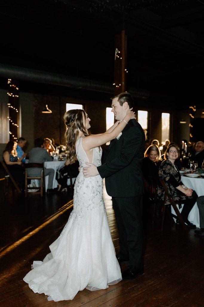 Bride and grooms first dance