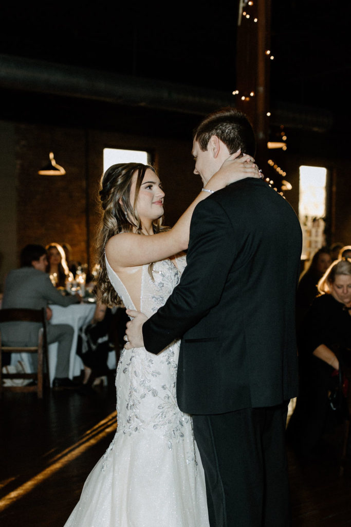 Bride and grooms first dance