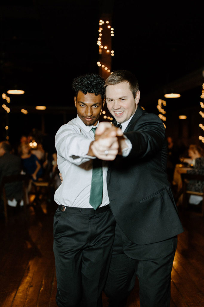 Open dancing during Indiana wedding reception