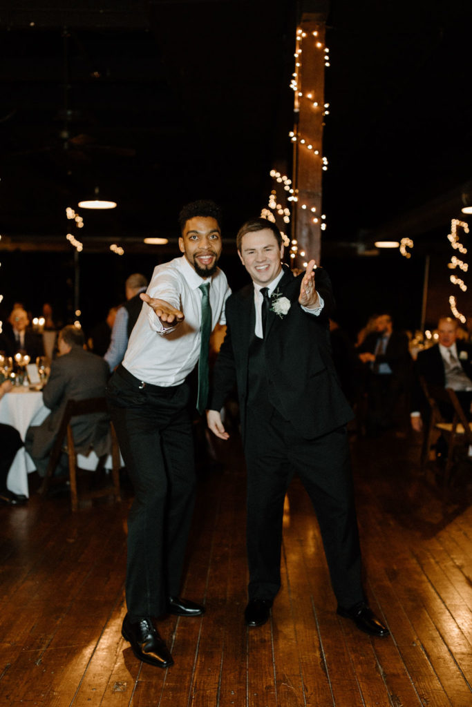 Open dancing during Indiana wedding reception