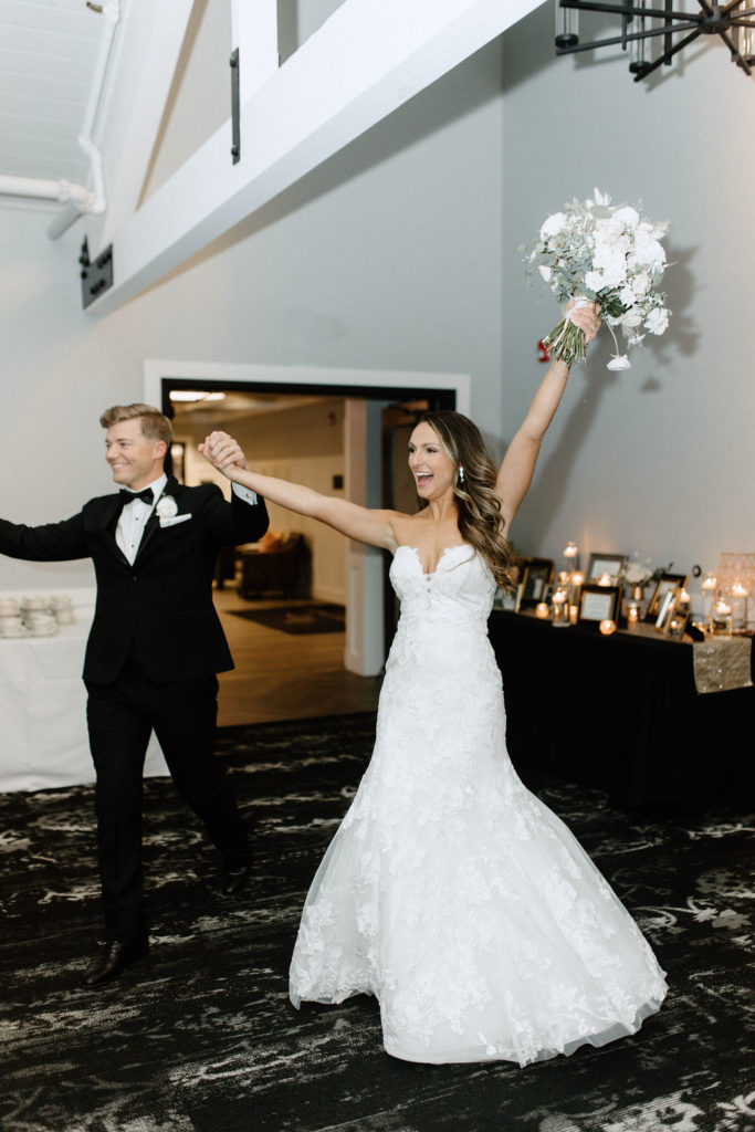 Bride and grooms reception entrance