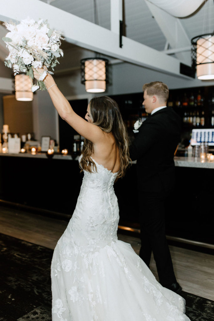 Bride and grooms reception entrance