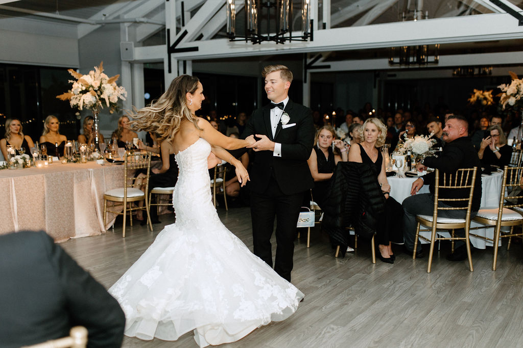 Bride and grooms first dance