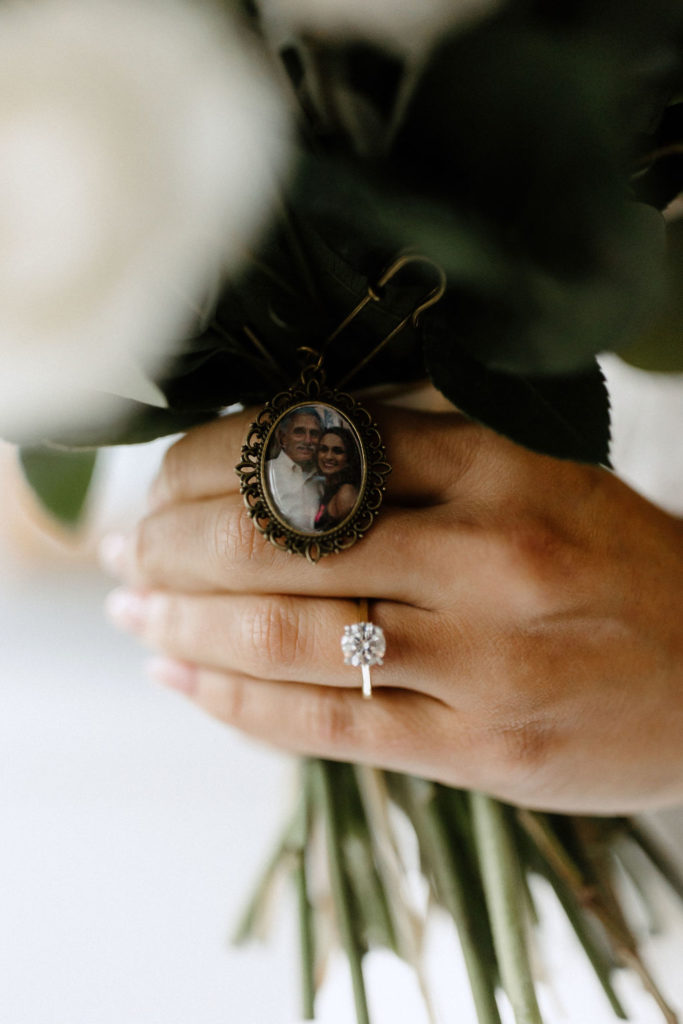 Wedding bouquet and detail