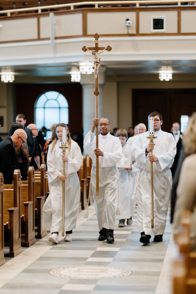 Church wedding ceremony