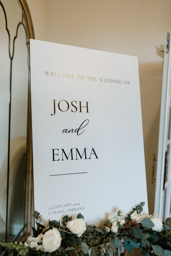 Welcome wedding sign