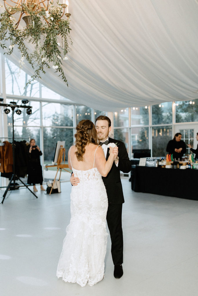 Bride and grooms first dance