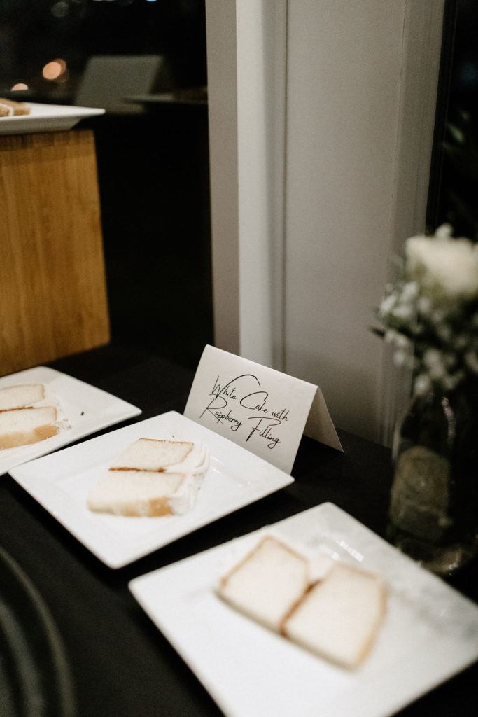 wedding cake slices