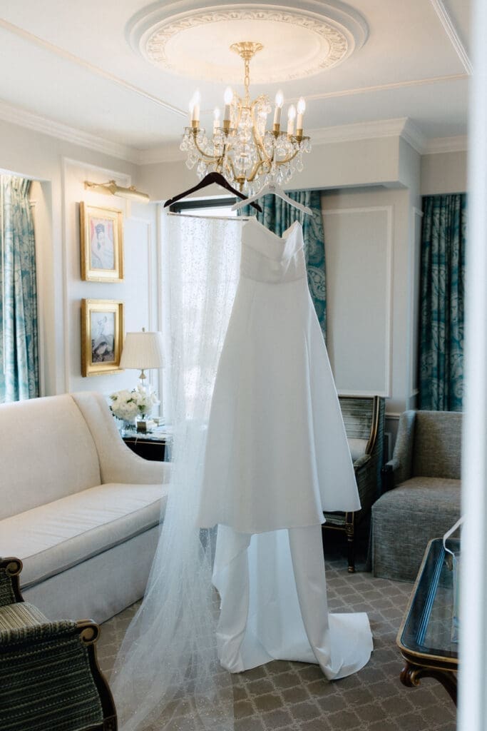 Wedding dress detail shot