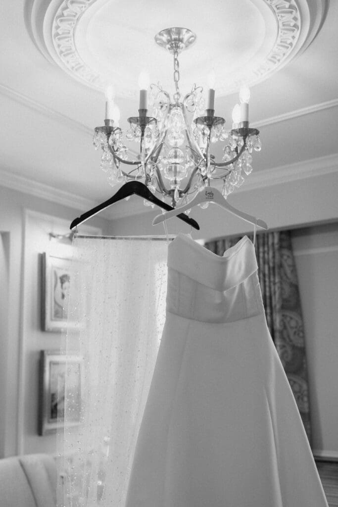Wedding dress detail shot