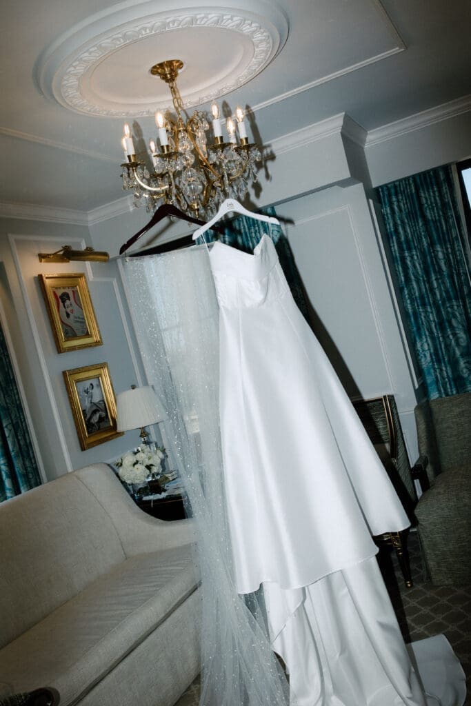 Wedding dress detail shot