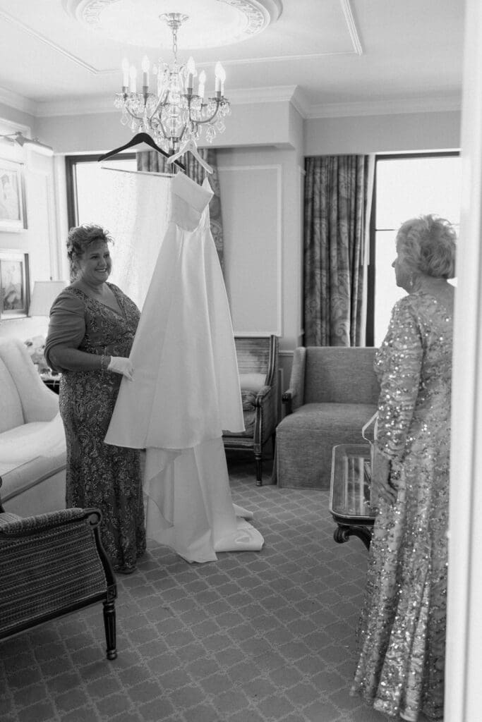 Documentary wedding photography at Hotel Carmichael wedding in Carmel Indiana