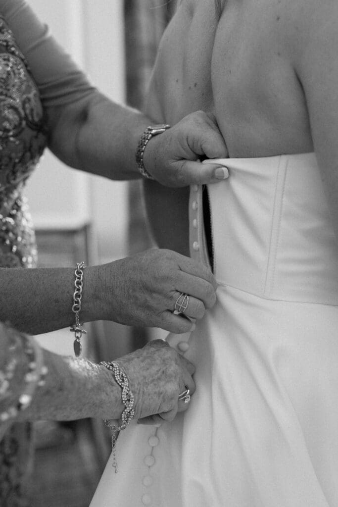 Documentary wedding photography at Hotel Carmichael wedding in Carmel Indiana