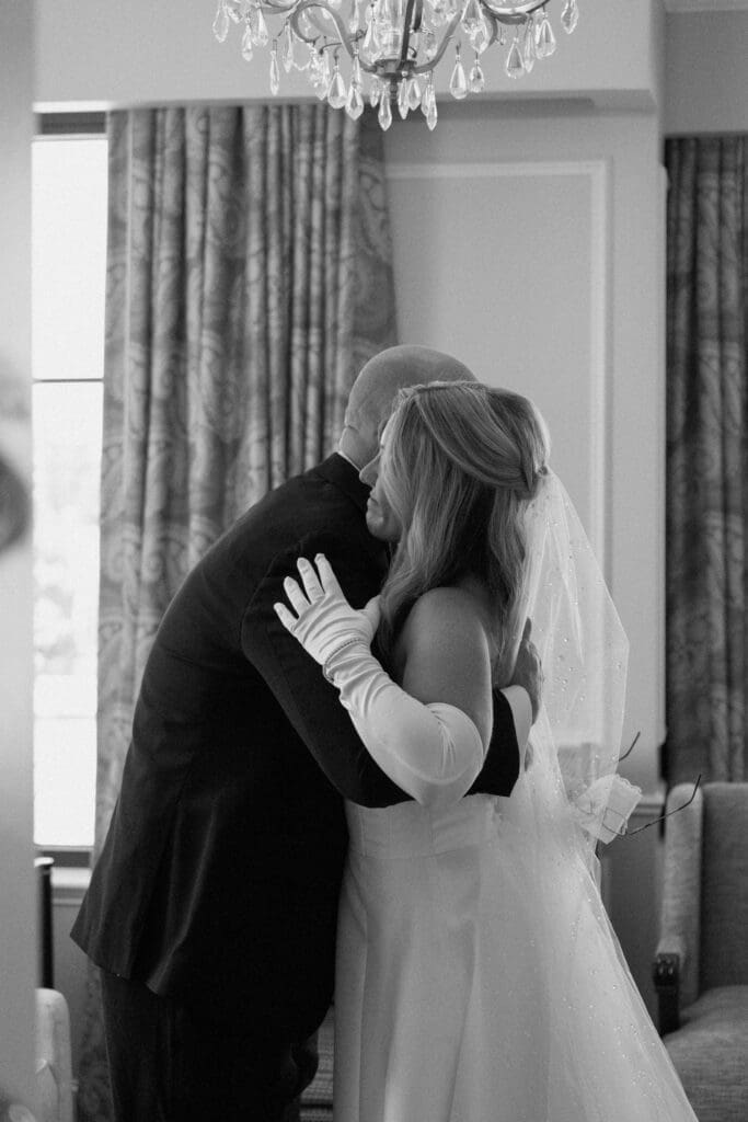 Documentary wedding photography at Hotel Carmichael wedding in Carmel Indiana