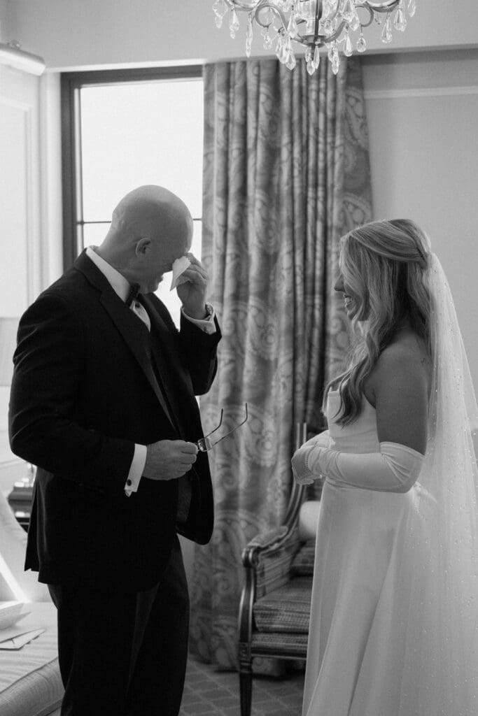 Documentary wedding photography at Hotel Carmichael wedding in Carmel Indiana