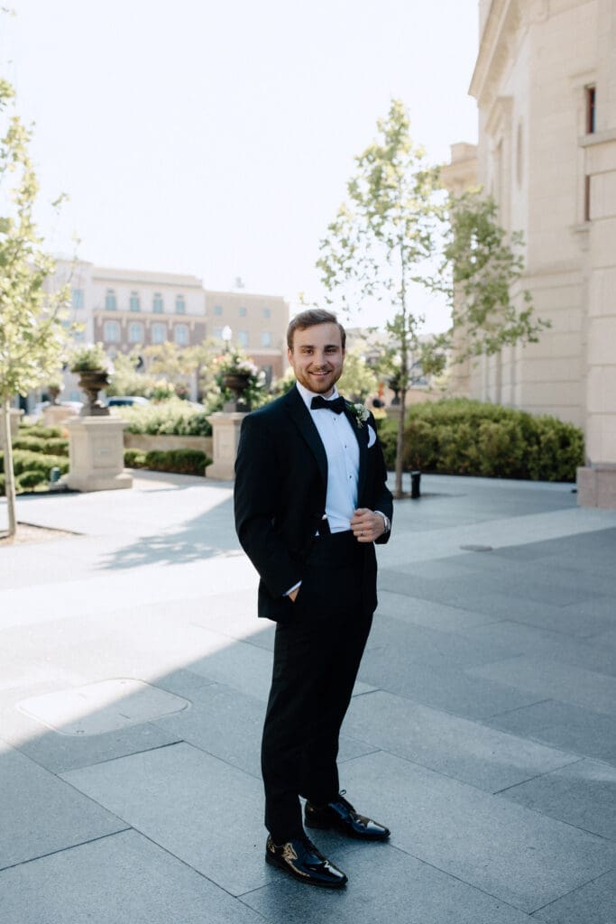 Groom wedding portrait